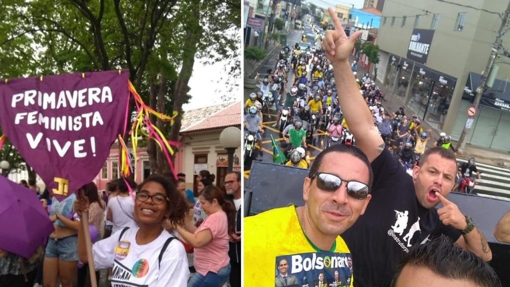 Eventos contra e a favor Bolsonaro percorreram ruas da cidade