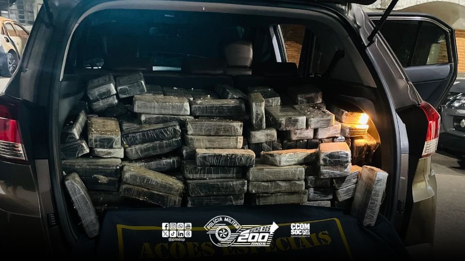 Homem é preso com 244 kilos de cocaína em Itu