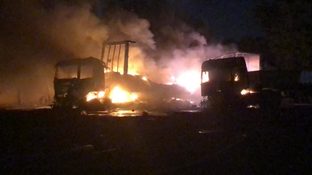 Incêndio atinge empresa na Caetano Ruggieri