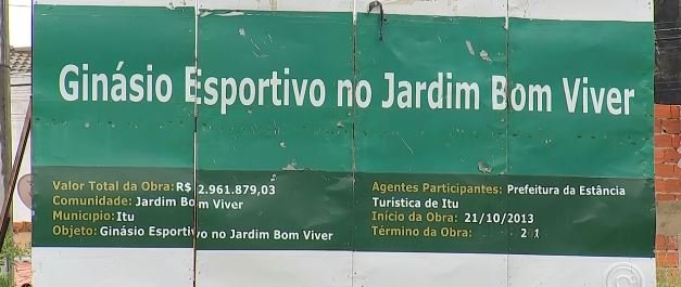 Tribunal de Contas aponta obras atrasadas em Itu