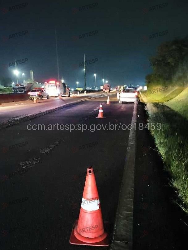 Pedestre morre após atropelamento na Rodovia SP-075, em Itu