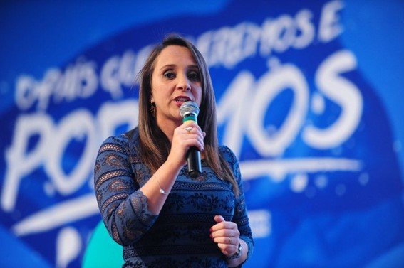 Presidente Nacional do Podemos, Renata Abreu, estará em Itu