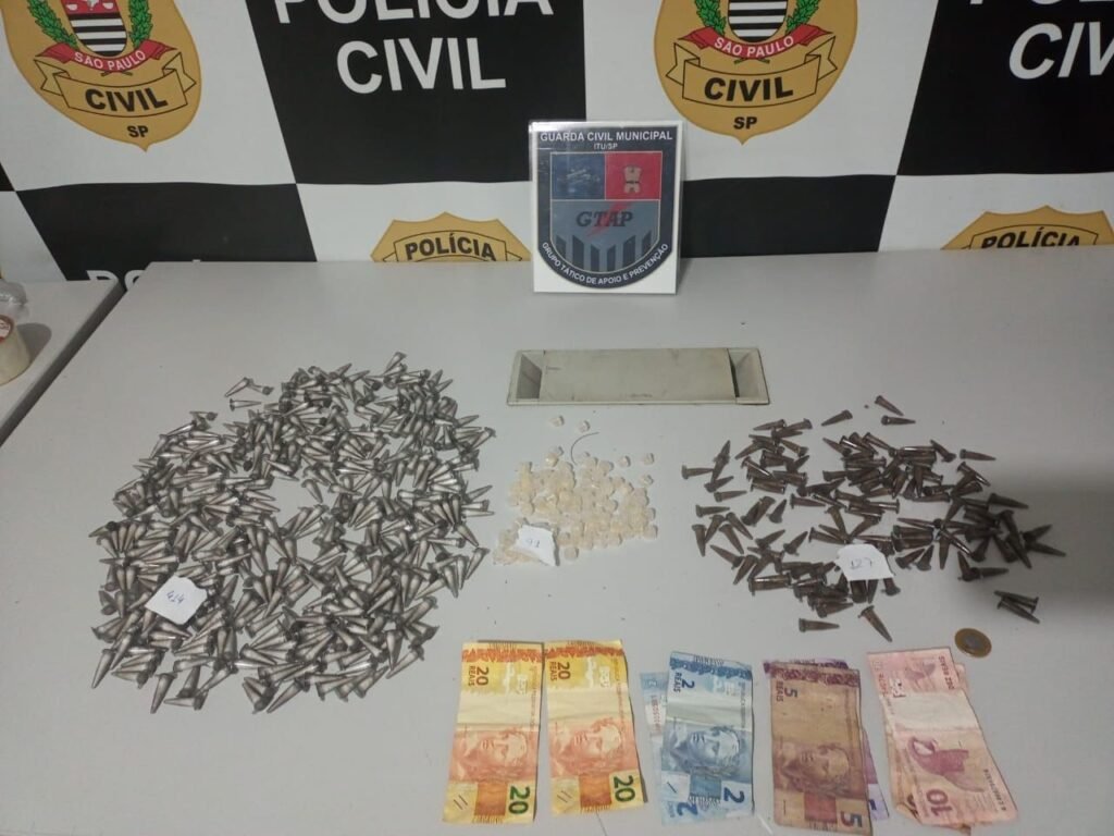 Polícia Civil apreende mais de 600 porções de drogas em Itu