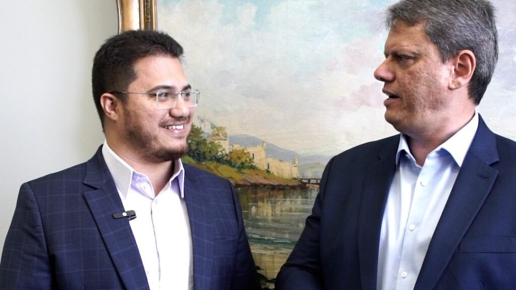 Deputado Rodrigo Moraes discute questão da água em Itu com governador Tarcísio