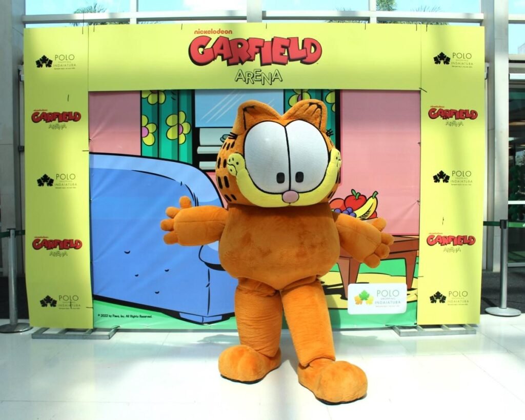 Shopping recebe Garfield para encontro gratuito com os fãs