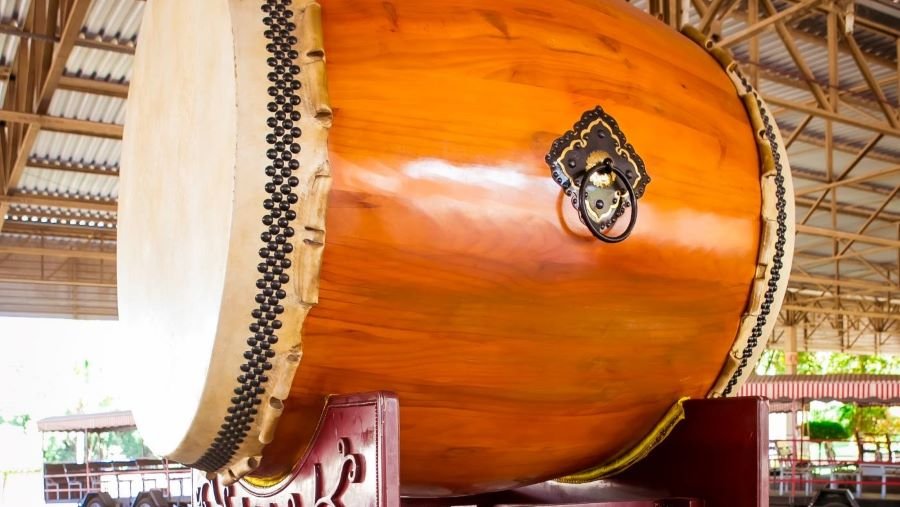 Maior Odaiko da América Latina é instalado no Parque Maeda