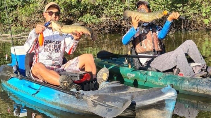 Caiaque Fishing: Parque Maeda possui lago voltado à prática do esporte