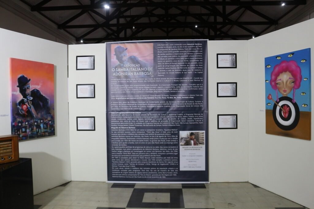 Museu de Salto recebe a exposição “O samba italiano de Adoniran Barbosa”