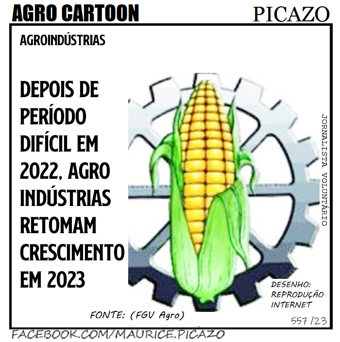 Agro Cartoon: Agroindústrias retomam crescimento em 2023