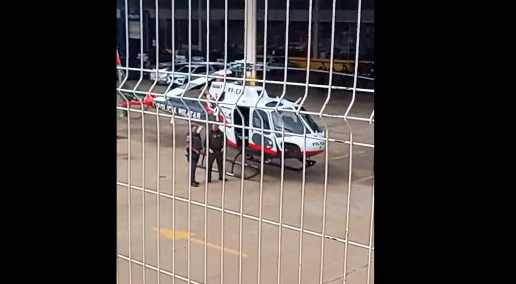 Trabalhador cai de prédio em construção e é socorrido pelo Águia