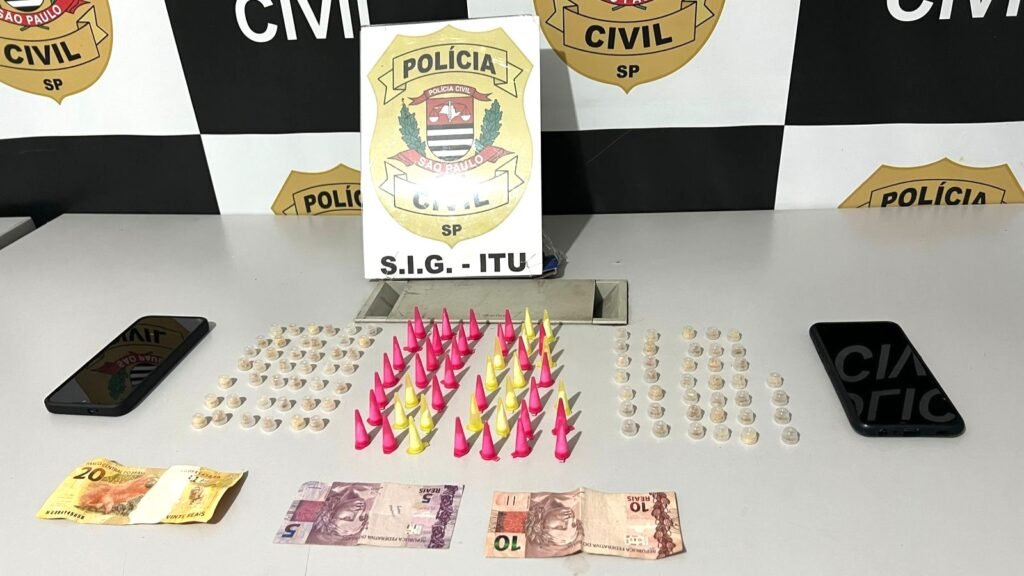 Polícia Civil prende adulto e apreende menor por tráfico de drogas em Itu