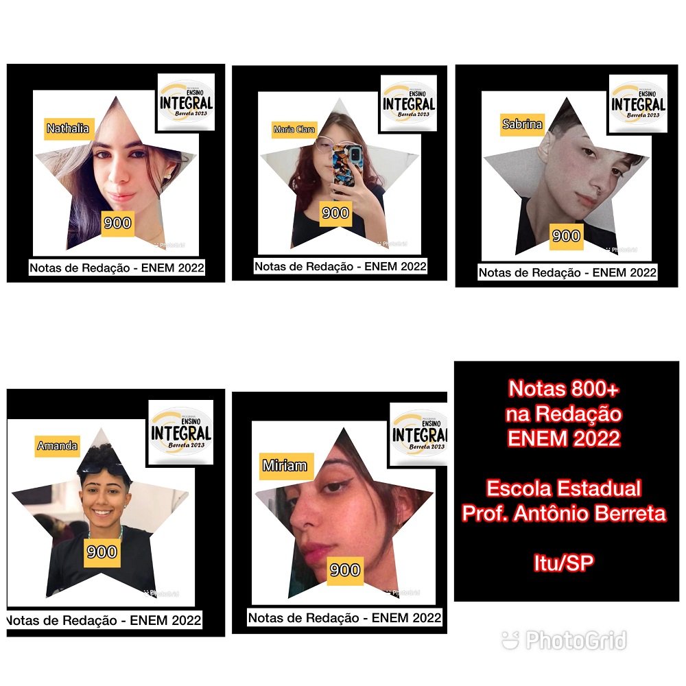 Alunos do Berreta tiram notas altas na redação do ENEM