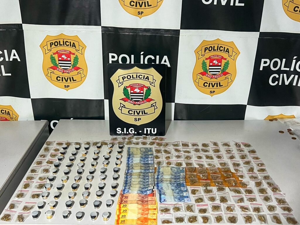 Polícia Civil prende suspeito de tráfico de drogas em Itu