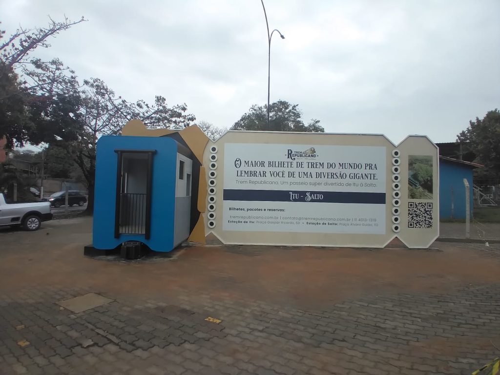 O maior bilhete de trem do mundo é inaugurado em Itu