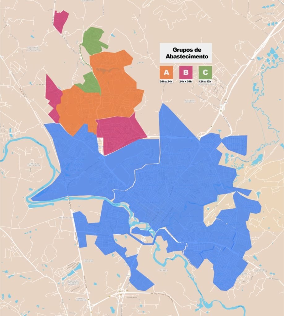 Rodízio de água na região Noroeste de Salto começa neste domingo