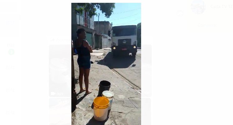 Moradores do Portal do Éden reclamam de vários dias sem água