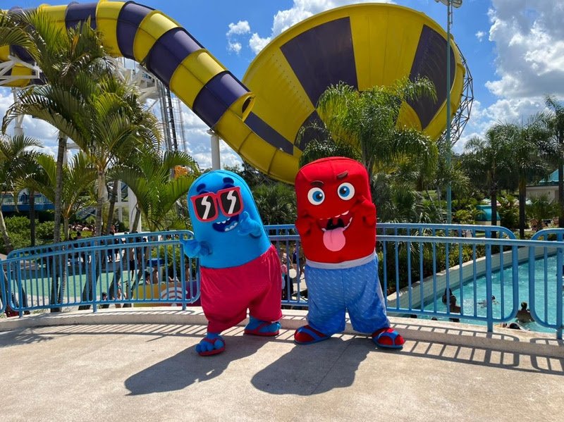 Novos mascotes do Wet’n Wild desafiam os visitantes