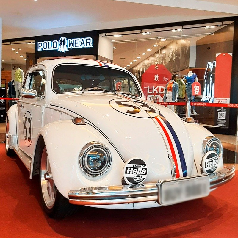 Exposição de fuscas no Shopping Cidade Sorocaba reúne clássicos