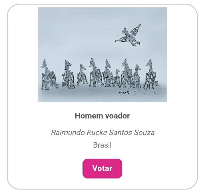 Rucke concorre a prêmio em Salão de Humor