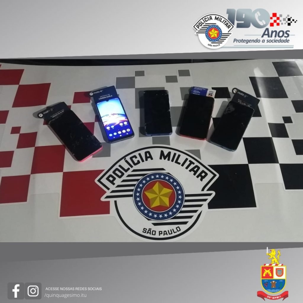 PM impede furto de celulares em hipermercado