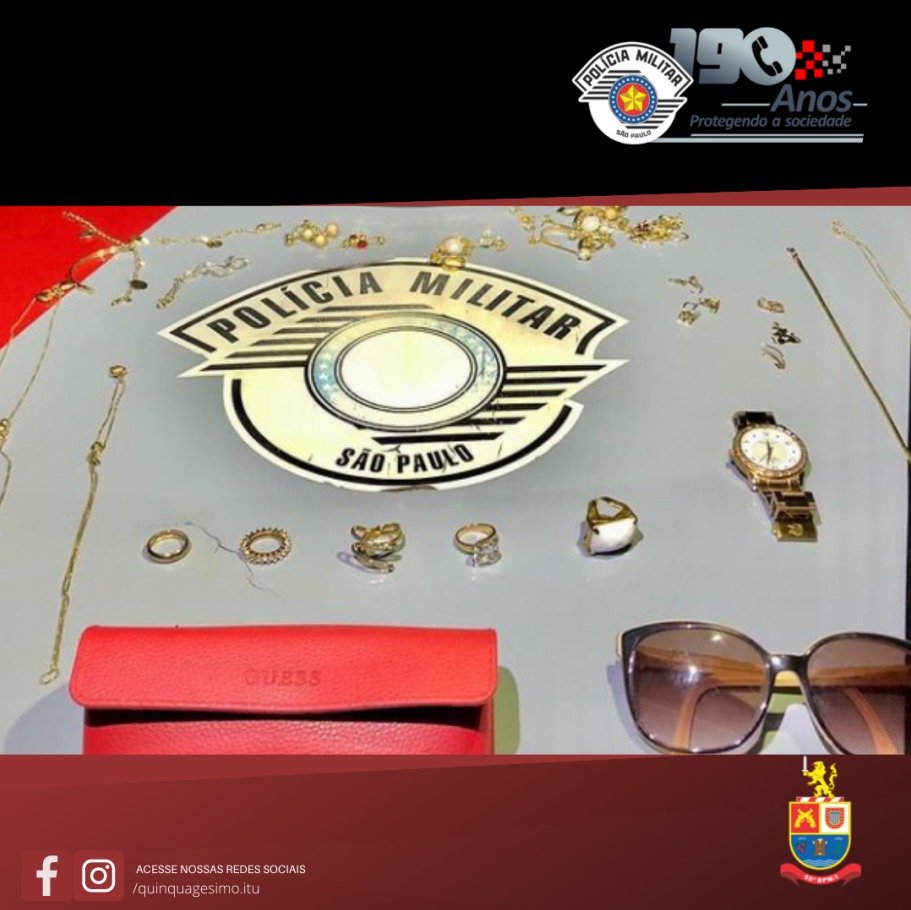 PM prende ladrão em flagrante