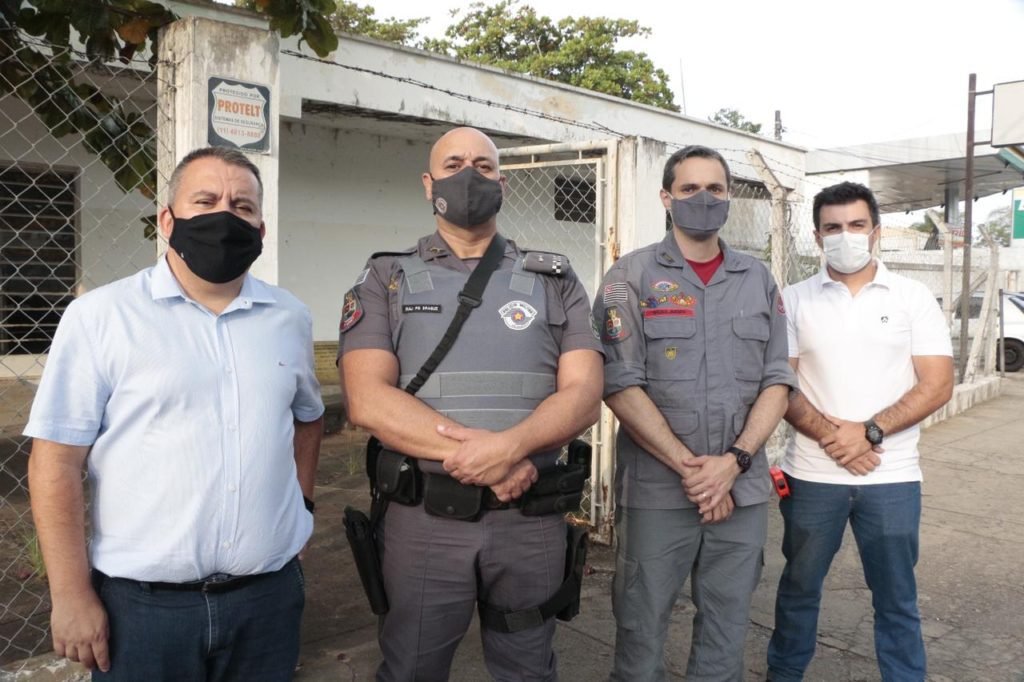 Vice-prefeito acompanha obras da nova sede da 1ª Cia da Polícia Militar