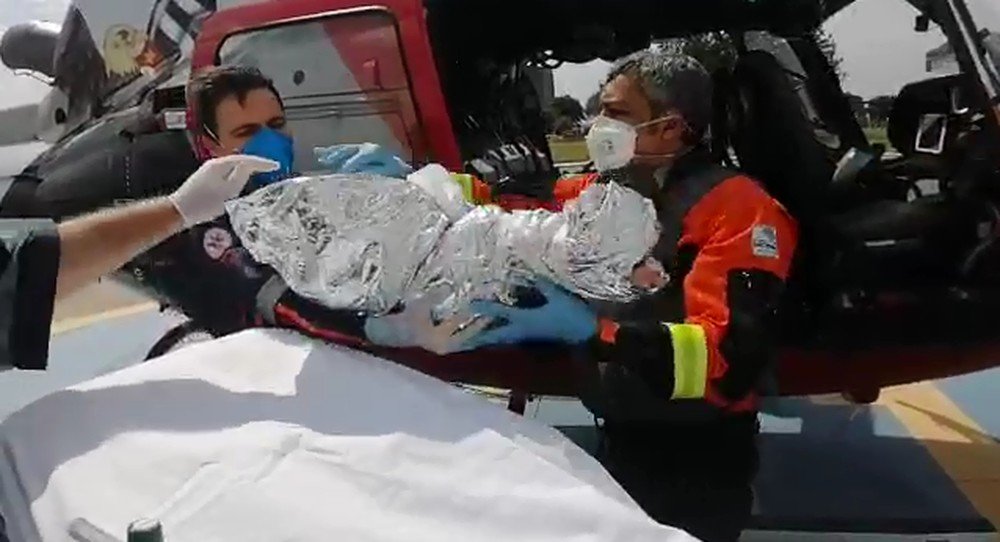 Criança sofre queimaduras de segundo grau em acidente doméstico