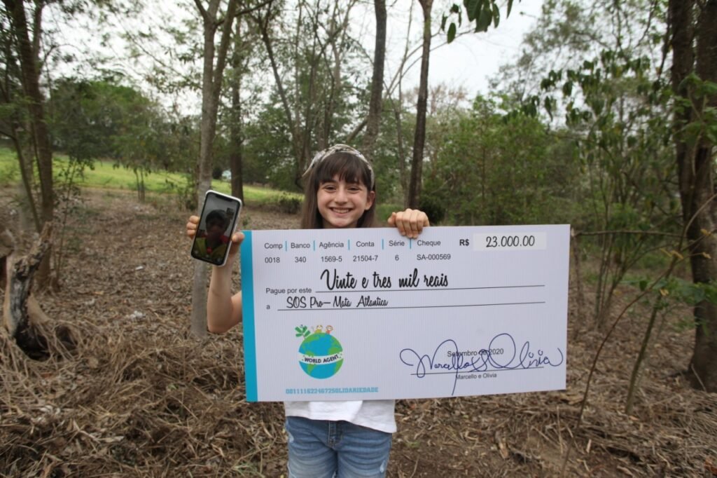 Crianças realizam financiamento coletivo e conseguem restaurar área de Mata Atlântica em Itu