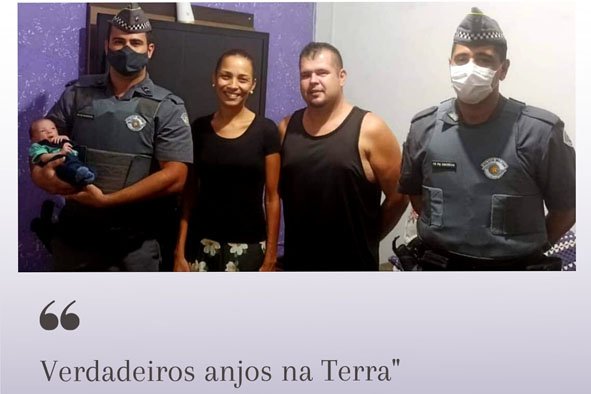 Bebê é salvo por policiais militares de Itu