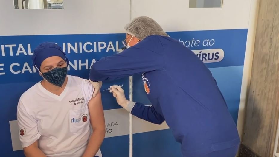 Itu é a primeira cidade da região a começar vacinação, diz Prefeitura