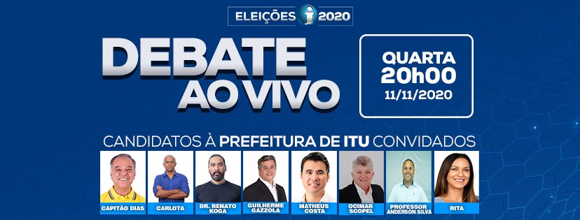 ITV fará debate eleitoral com candidatos à Prefeitura de Itu