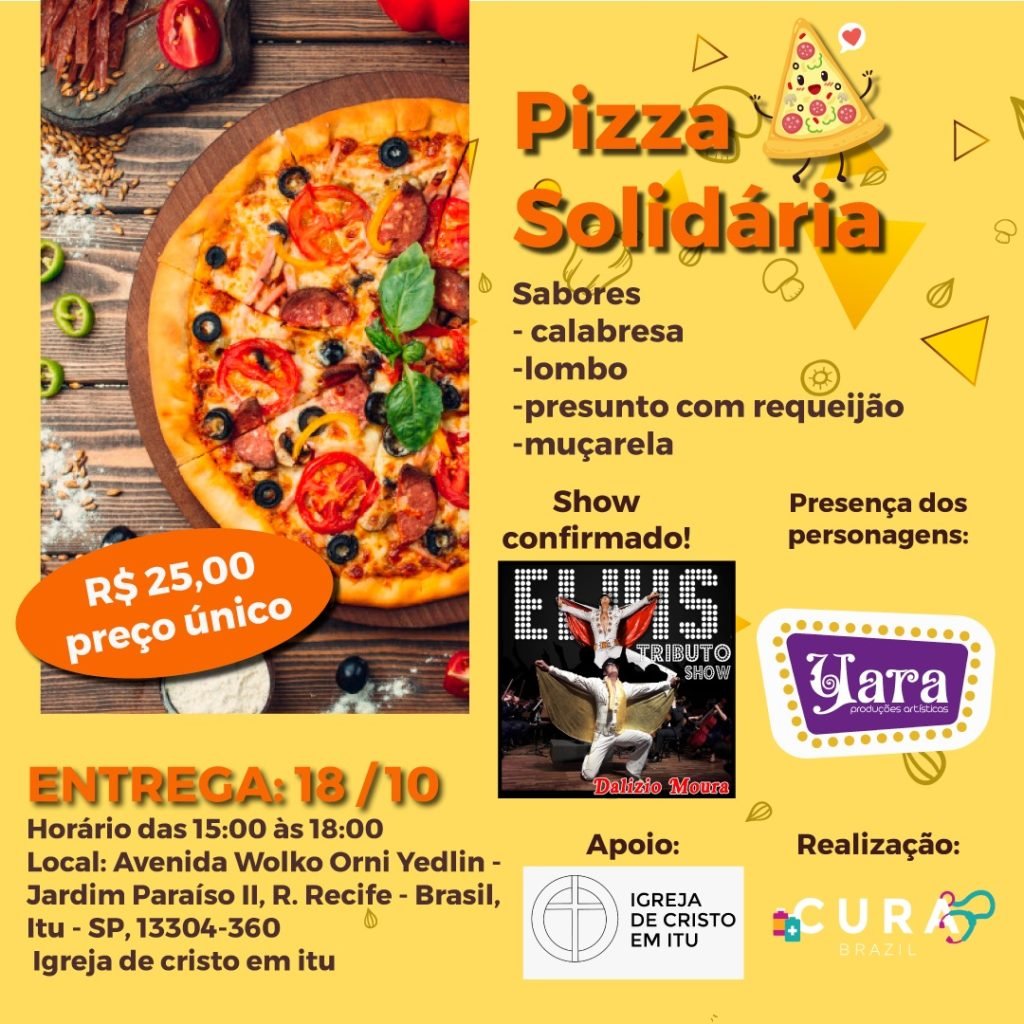 Instituições de Itu realizam “Pizza Solidária” para montar espetáculo