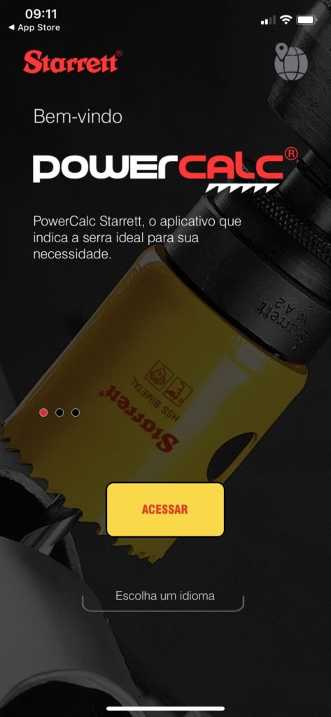 Aplicativo gratuito indica serra copo ideal para cada tipo de corte e material