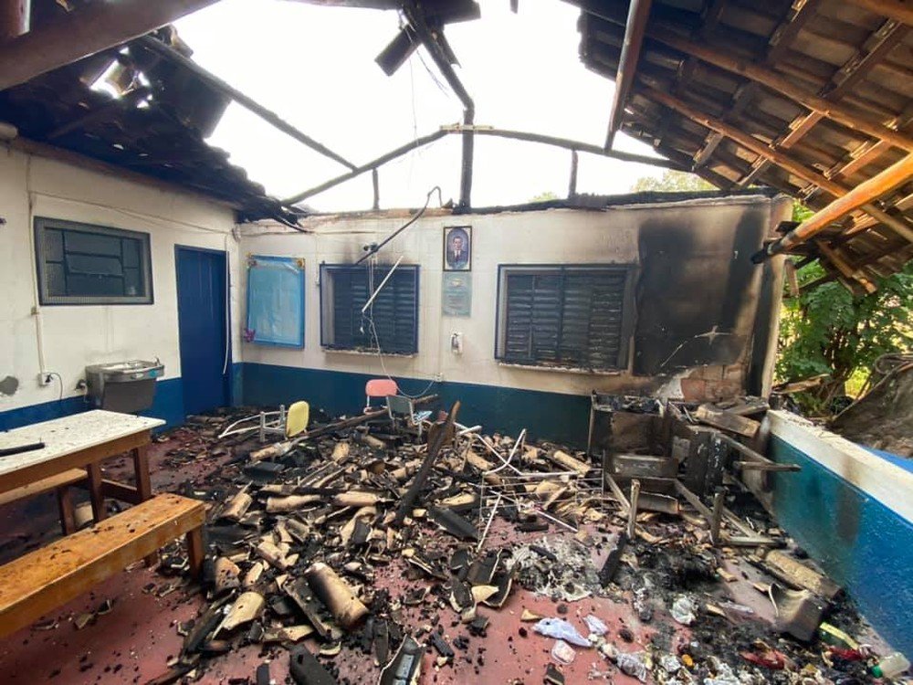 Incêndio destrói escola em Itu