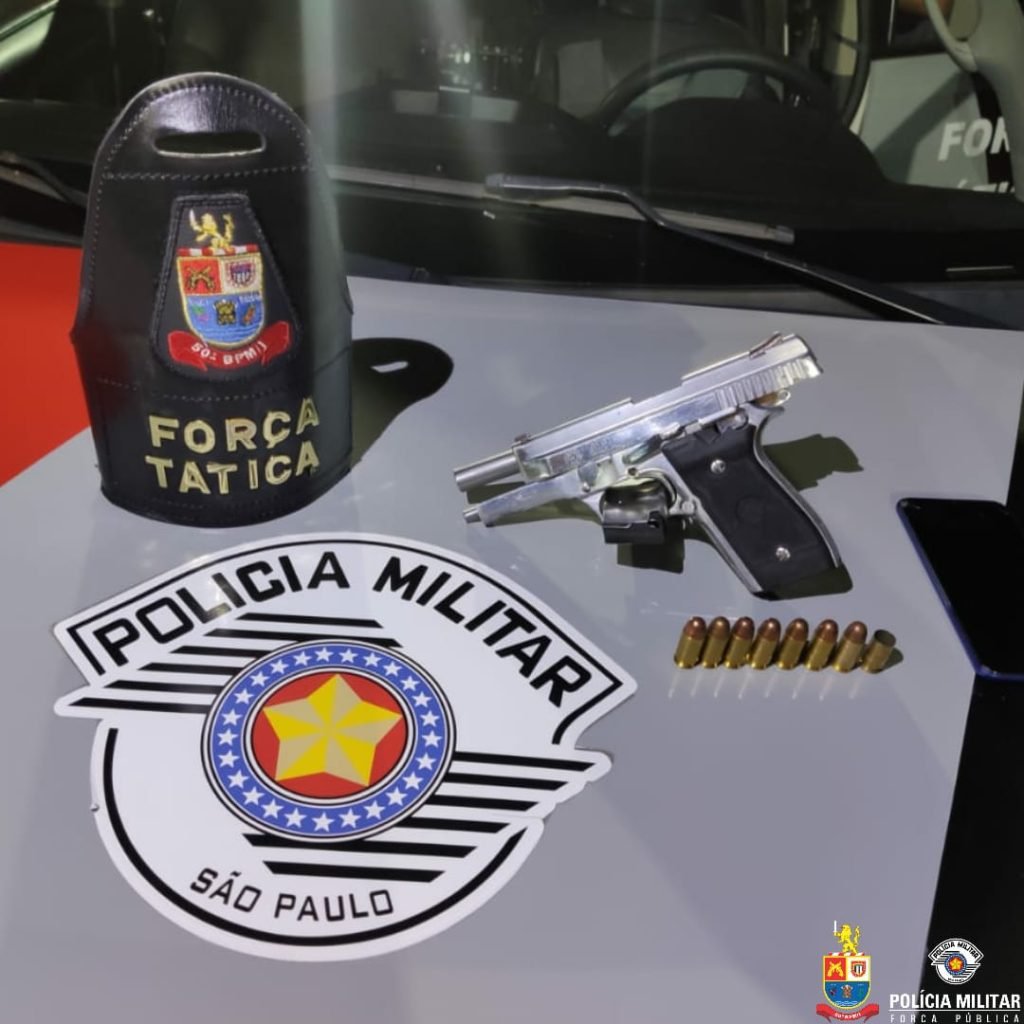 Após disparar na rua, homem é preso