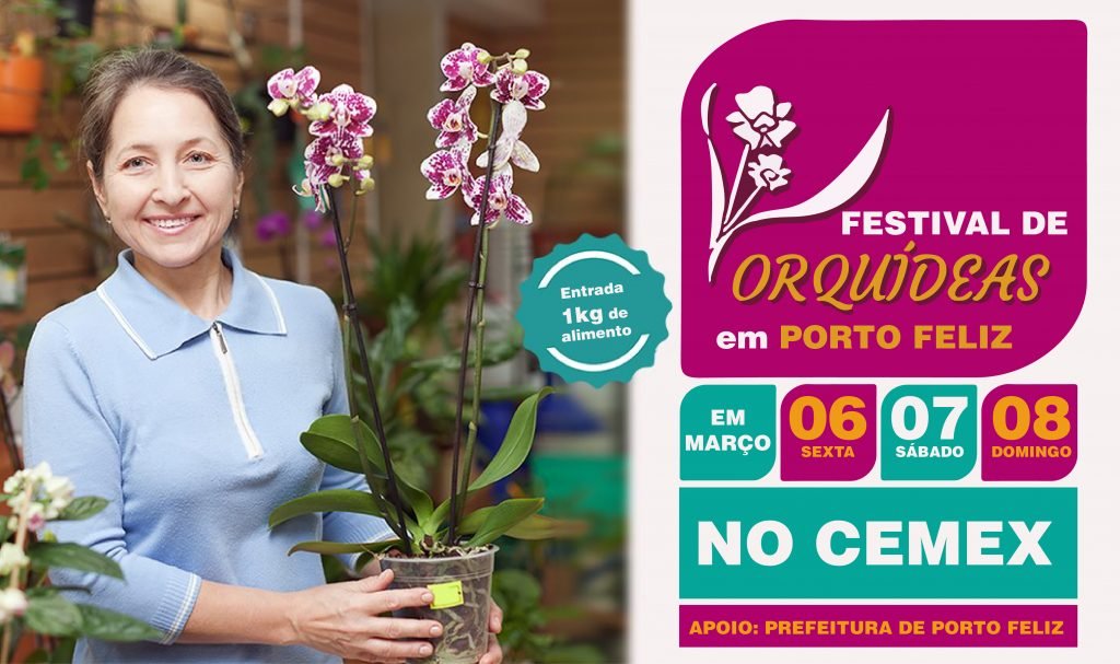 Porto Feliz recebe Festival de Orquídeas no CEMEX