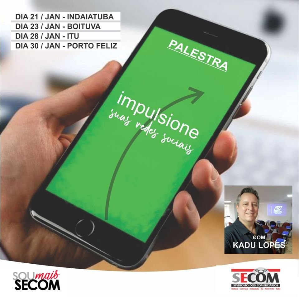 Secom promove palestra gratuita para ter sucesso nas redes sociais