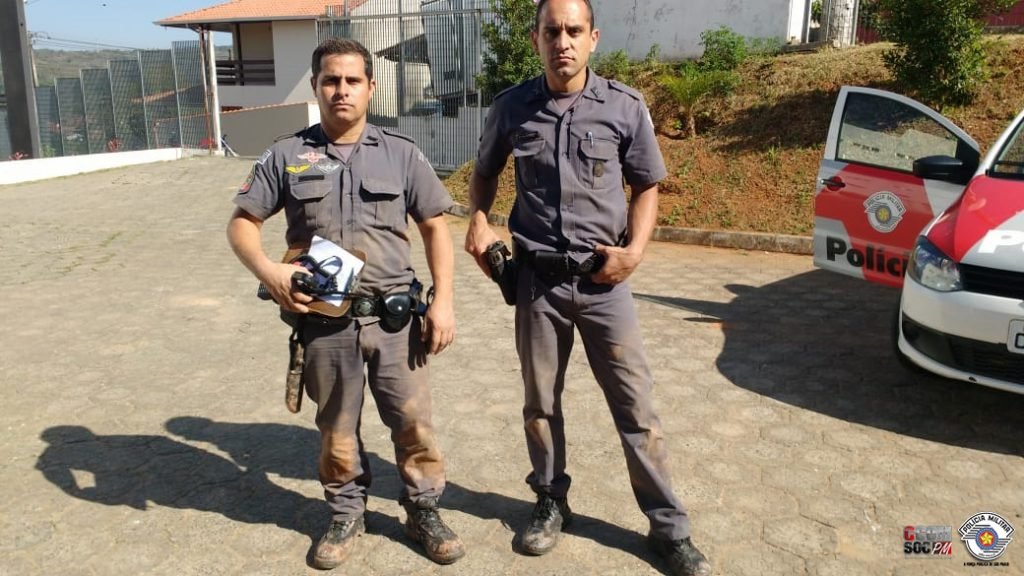 Policiais Militares salvam homem soterrado em Ibiúna